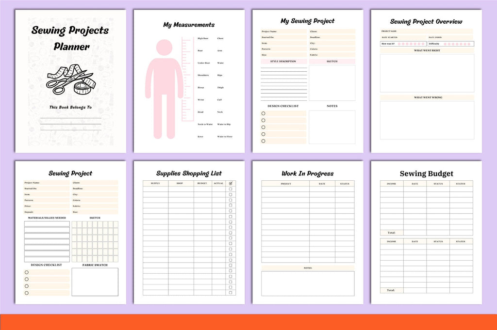 Sewing Projects Planner
