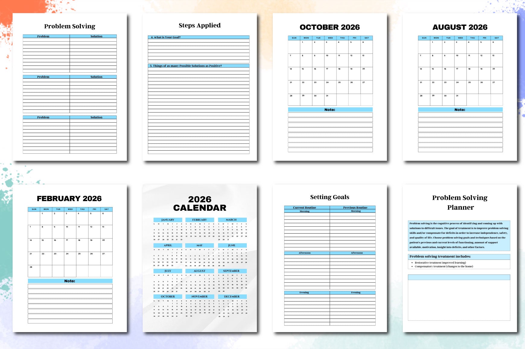 Problem Solving Planner