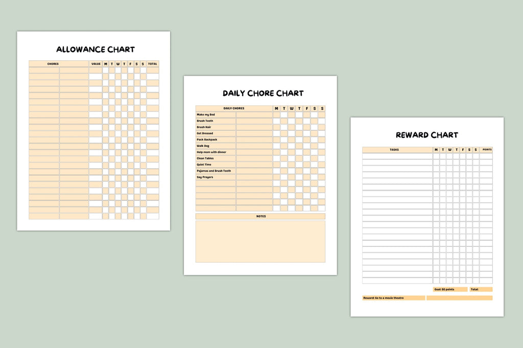 Smart Kids Reward Charts Planner