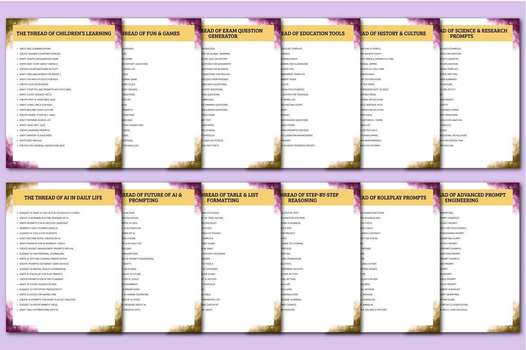 The Creative Loom of Prompts