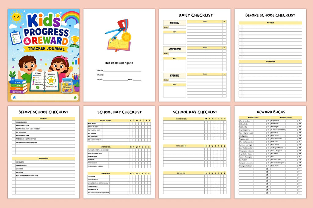 Kids Progress Reward Journal