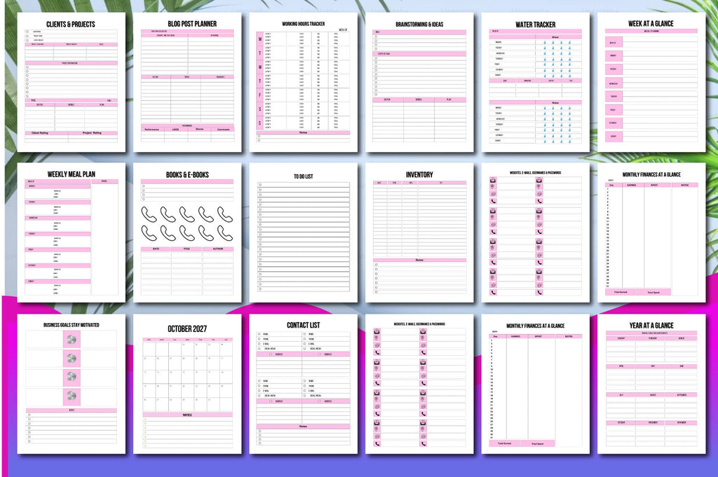 Working From Home Planner