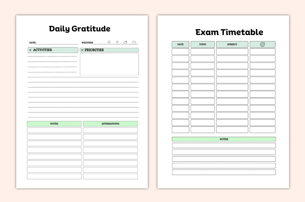 Productivity Focus Planner