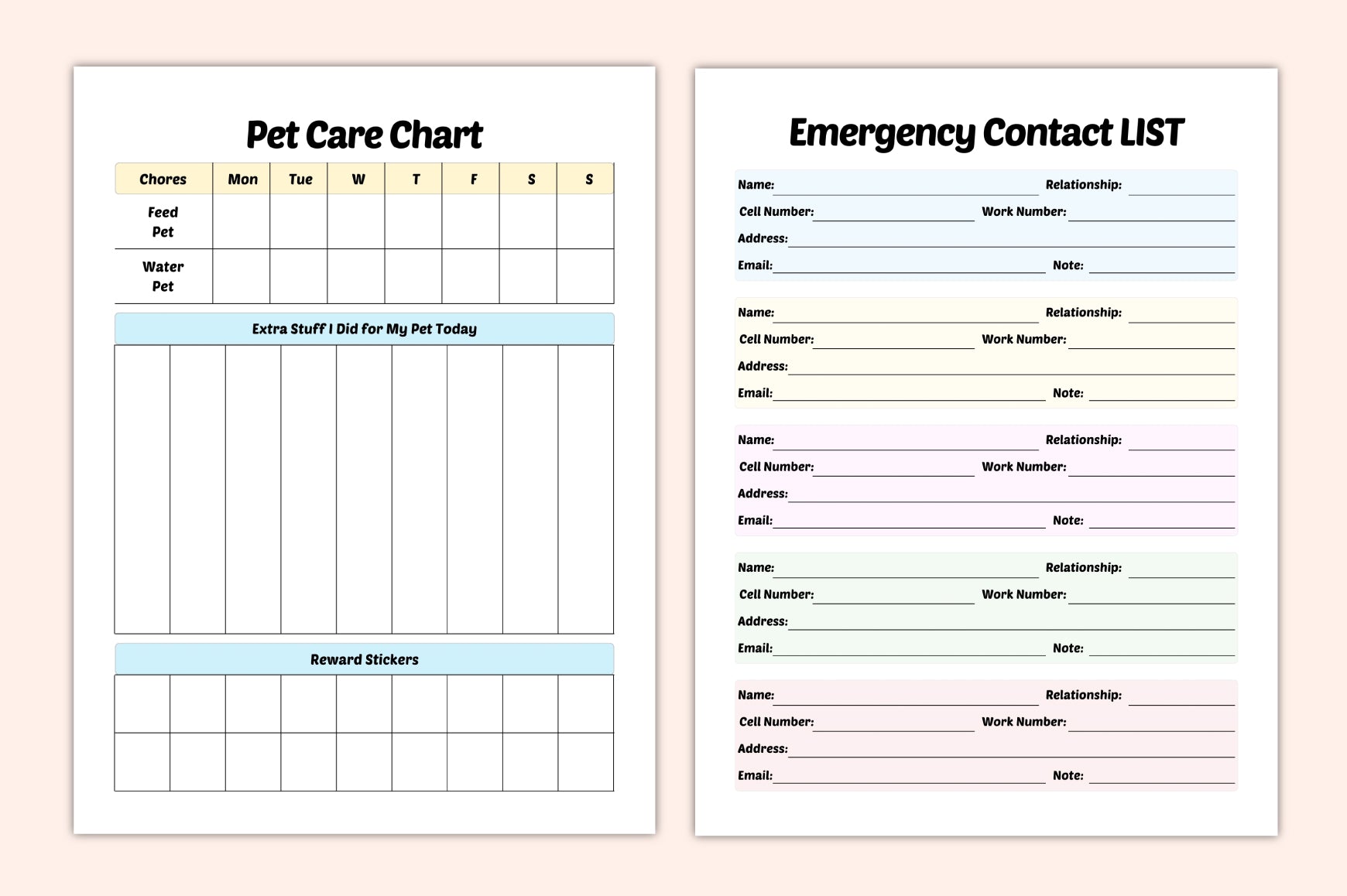 ADHD Planner for Kids Organization Made Easy Worksheets