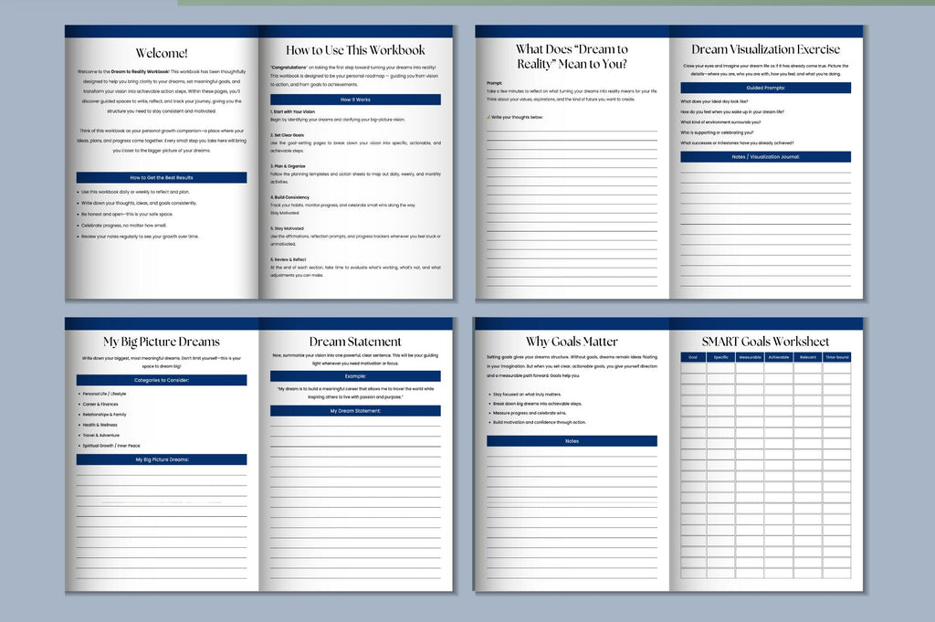Dream to Reality Workbook