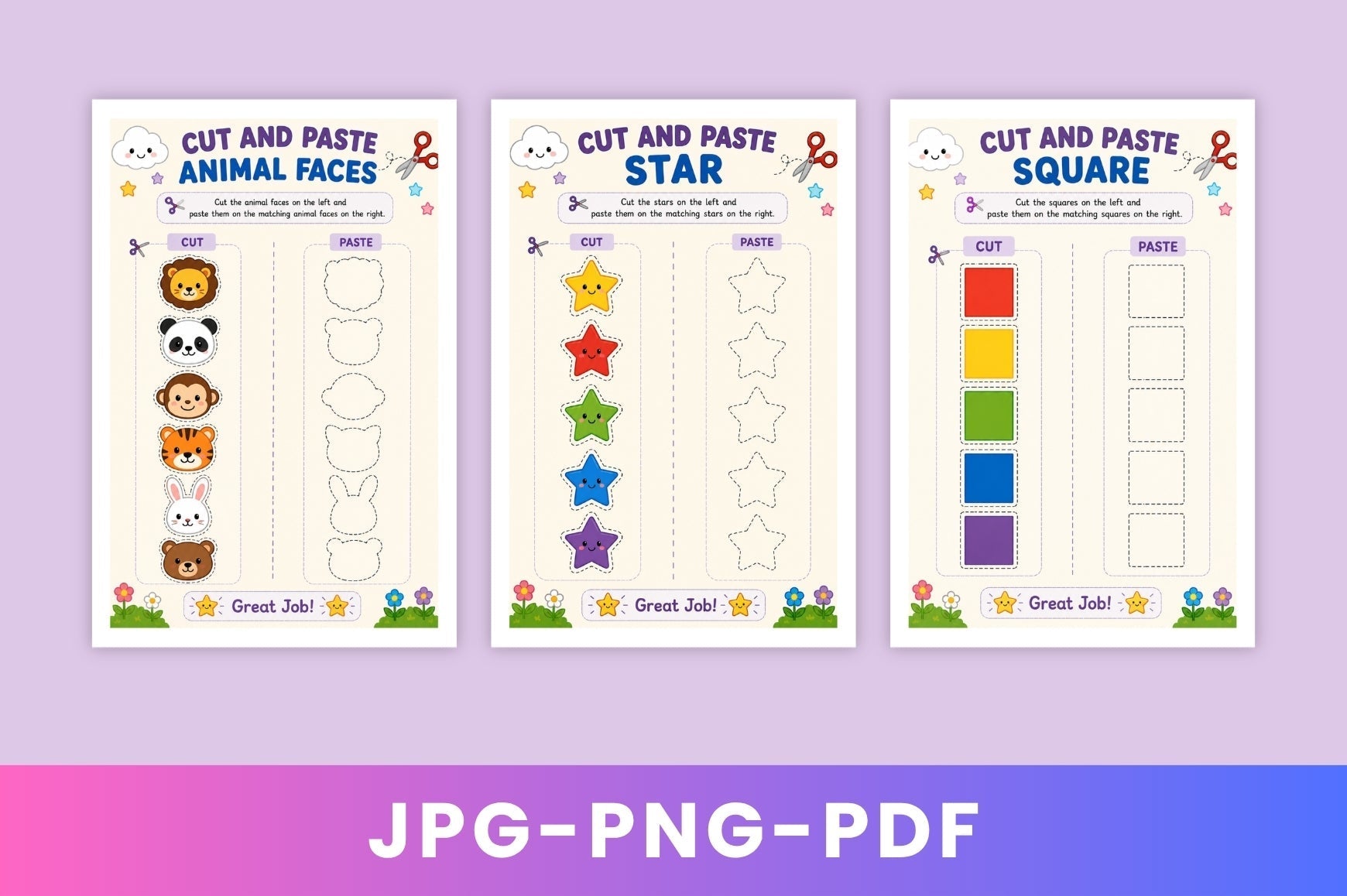 Scissor Skills For Kids Workbook