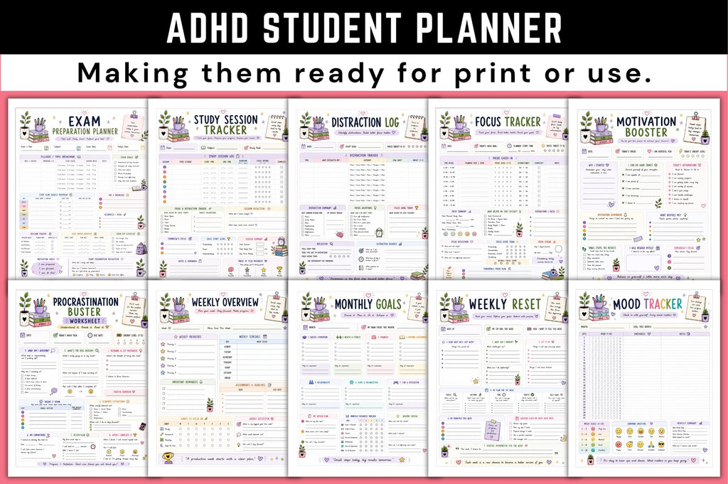 Adhd Student Planner