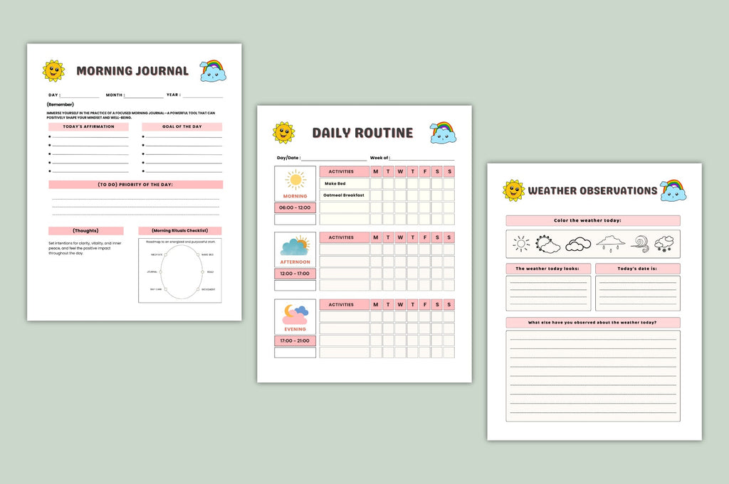 Kids Daily Activity Journal