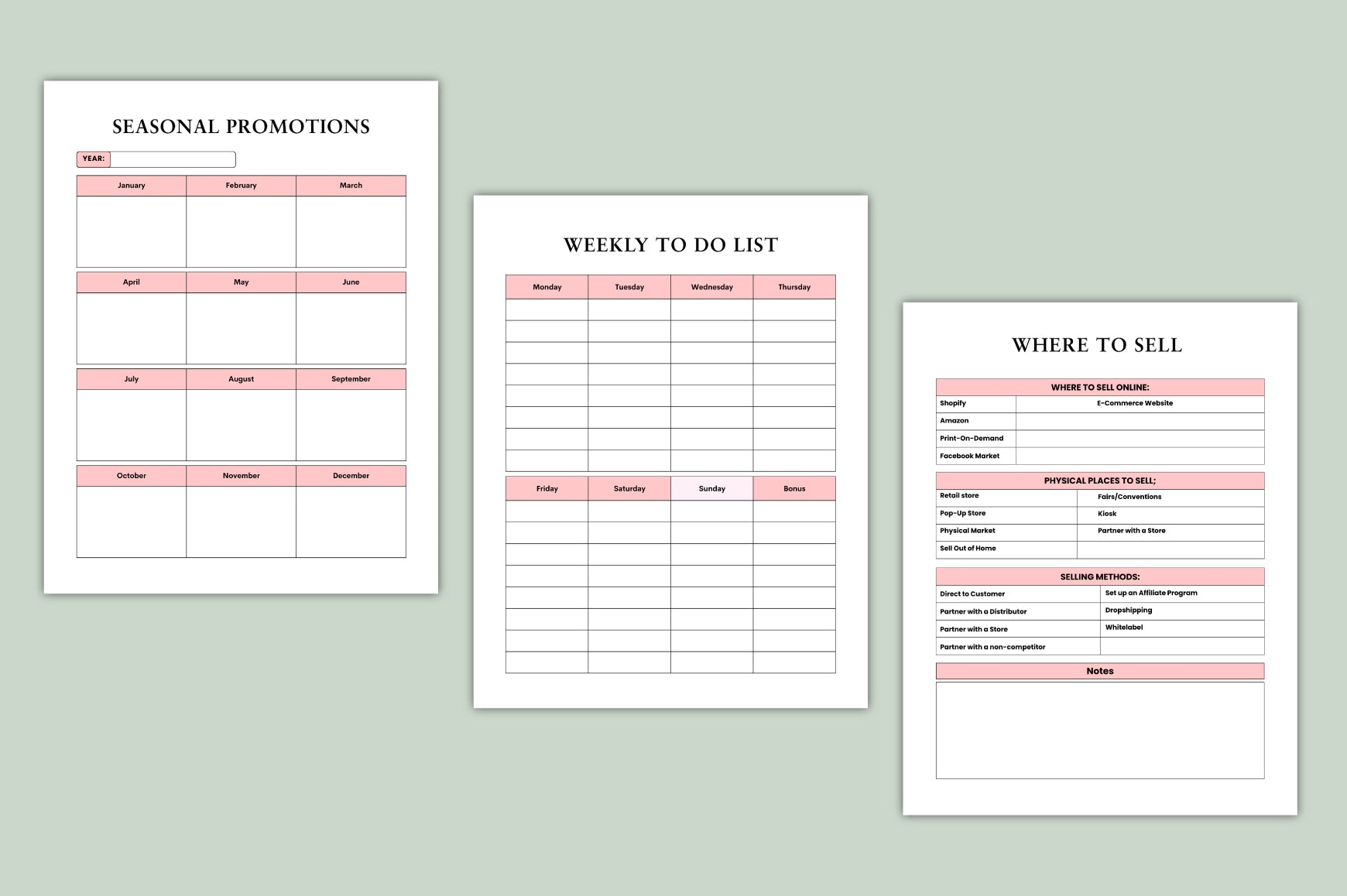 Creative Hustle Planner