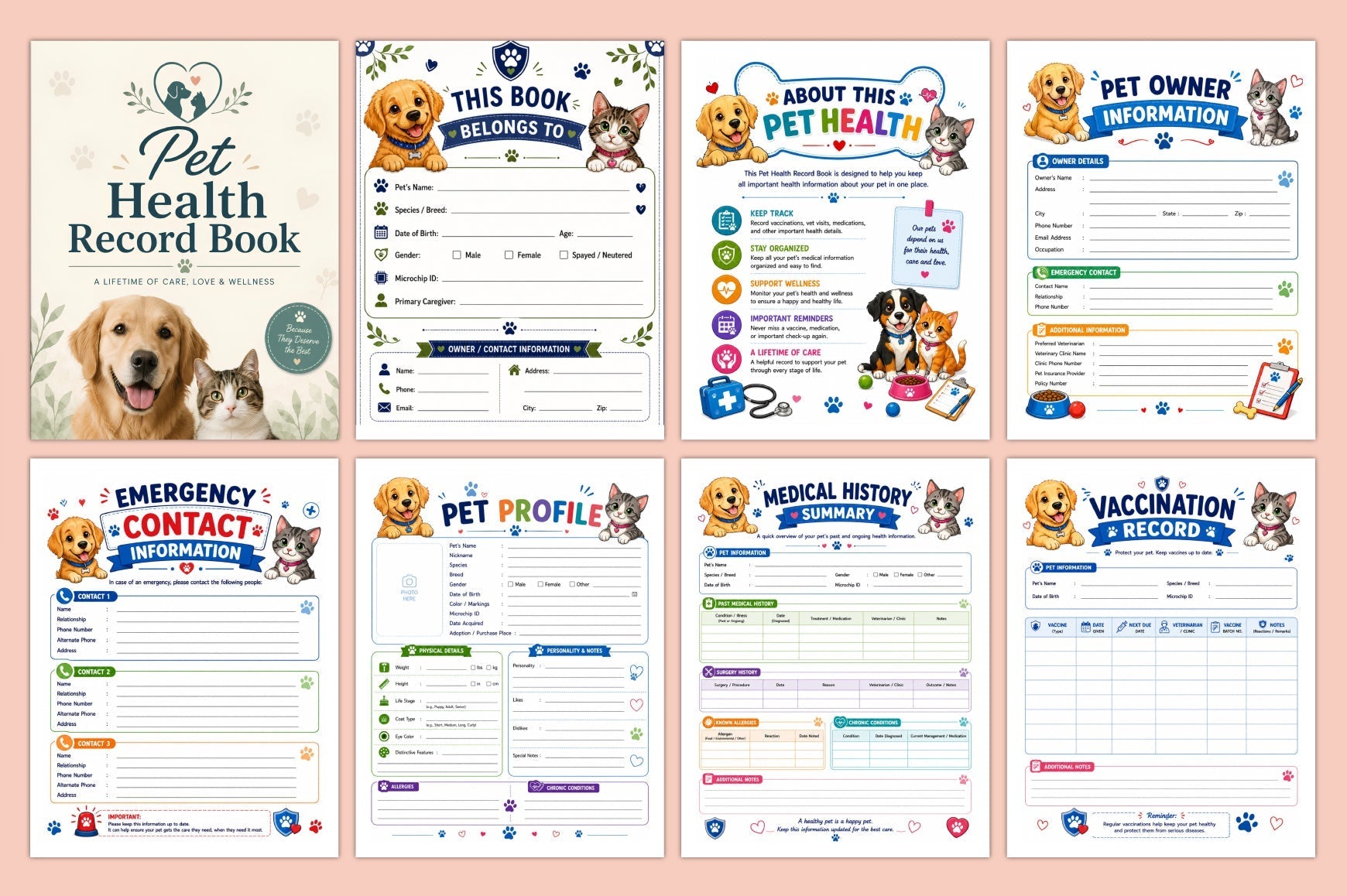 Pet Health Book