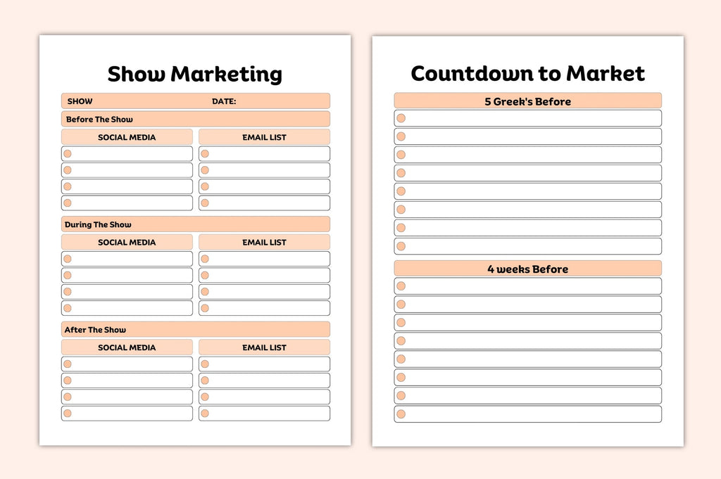 Craft Fair Vendor Planner