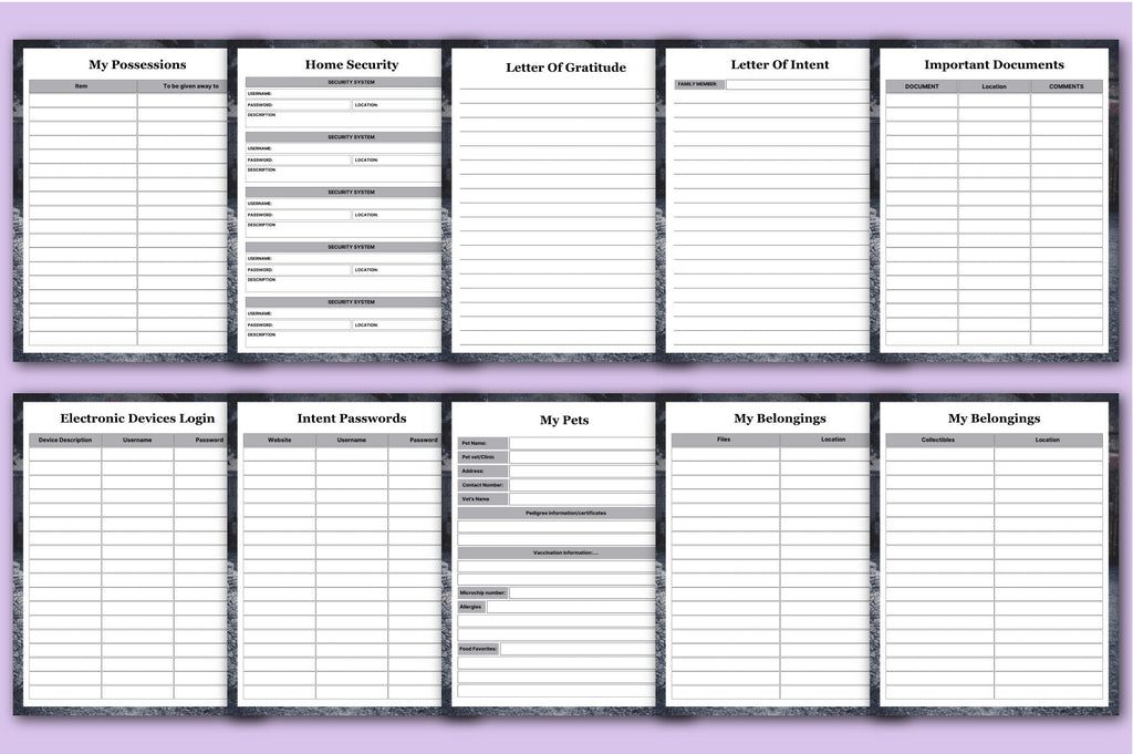 End of Life Planning Workbook