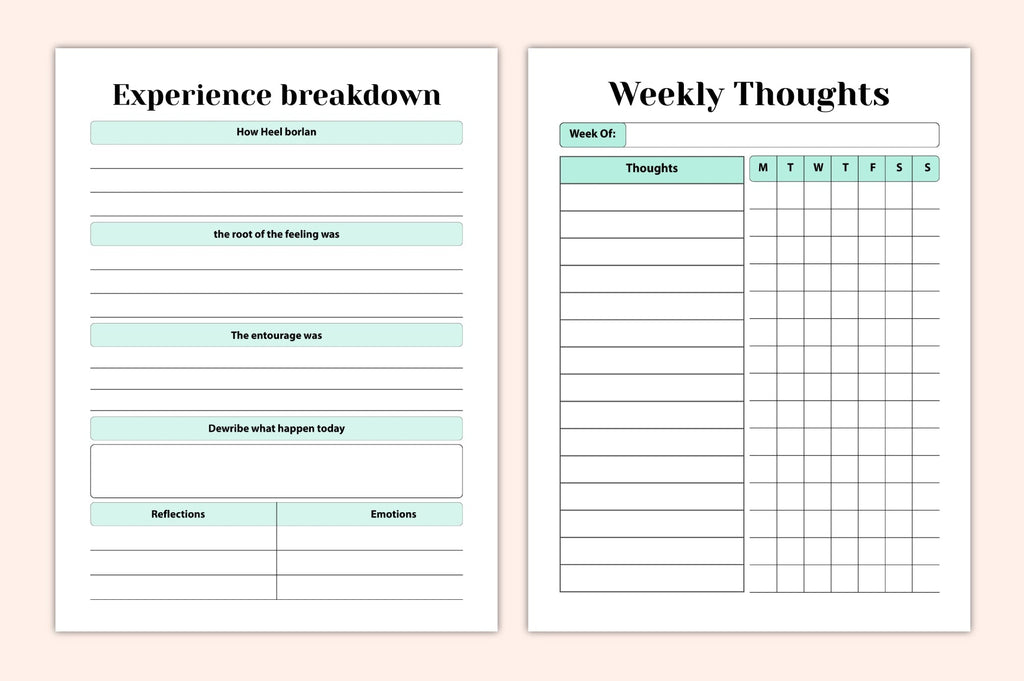 Thought Processing Mental Clarity Journal