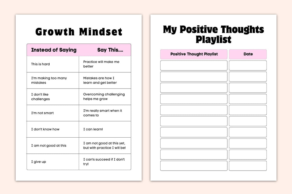Overcoming Worries Activity Planner