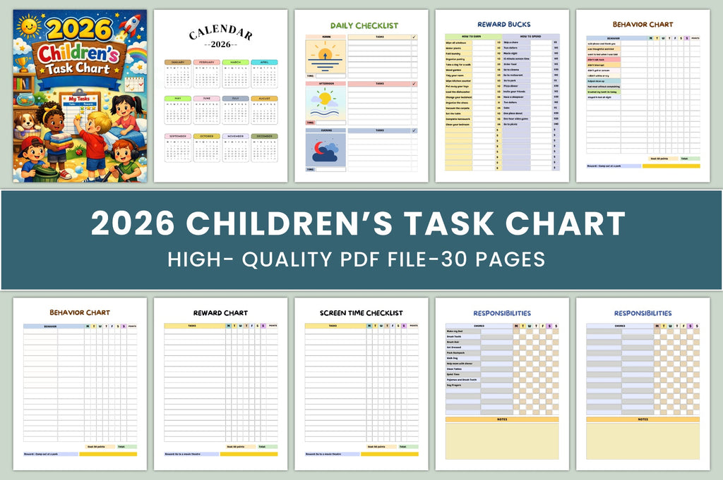 Children Task Chart Planner
