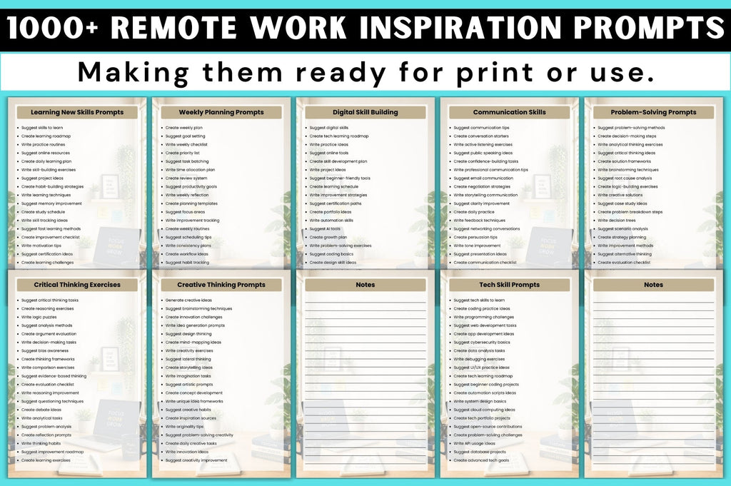 Remote Work Inspiration Prompts