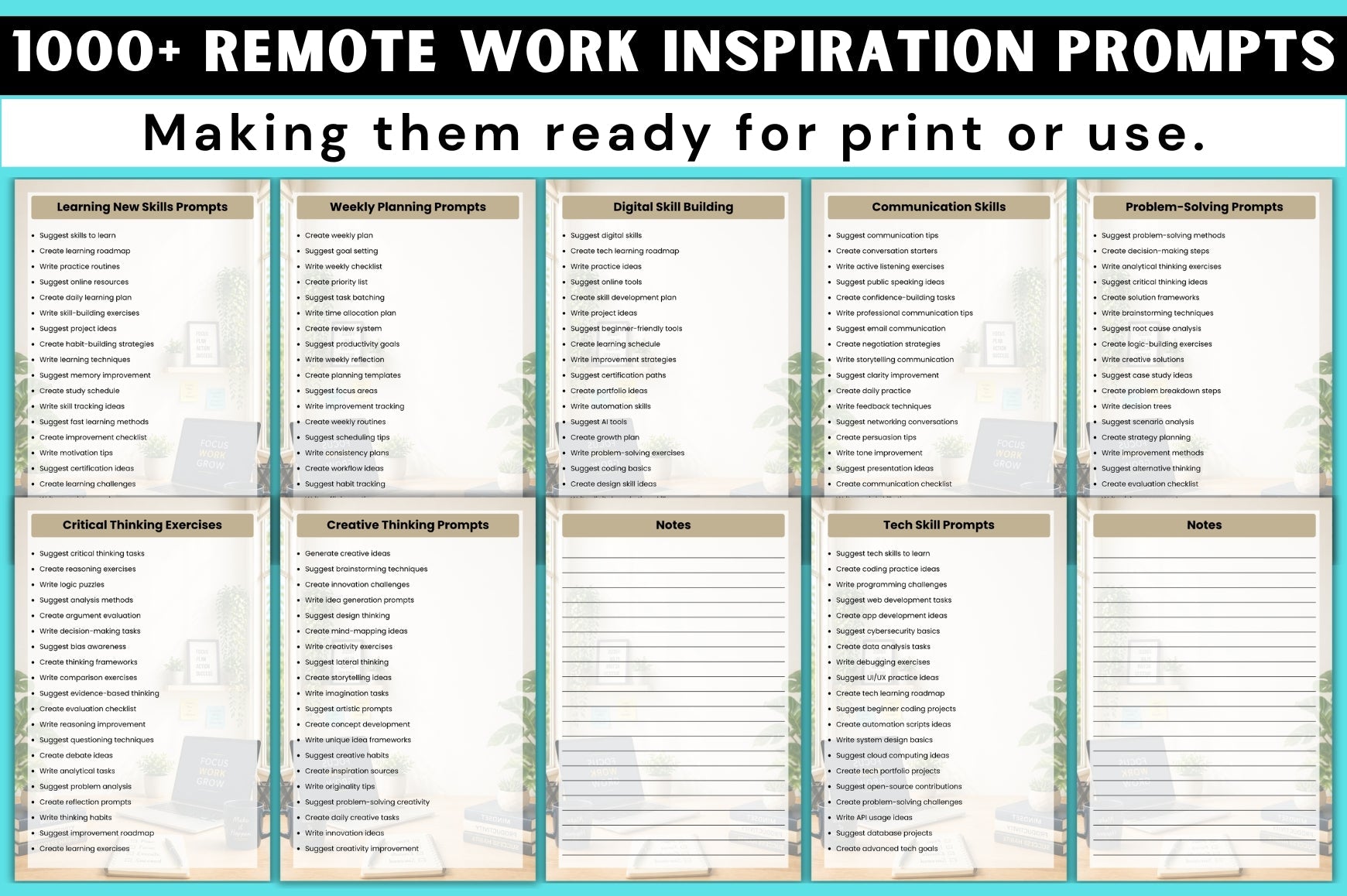 Remote Work Inspiration Prompts