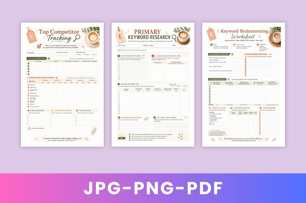Etsy SEO Listing Optimization Workbook