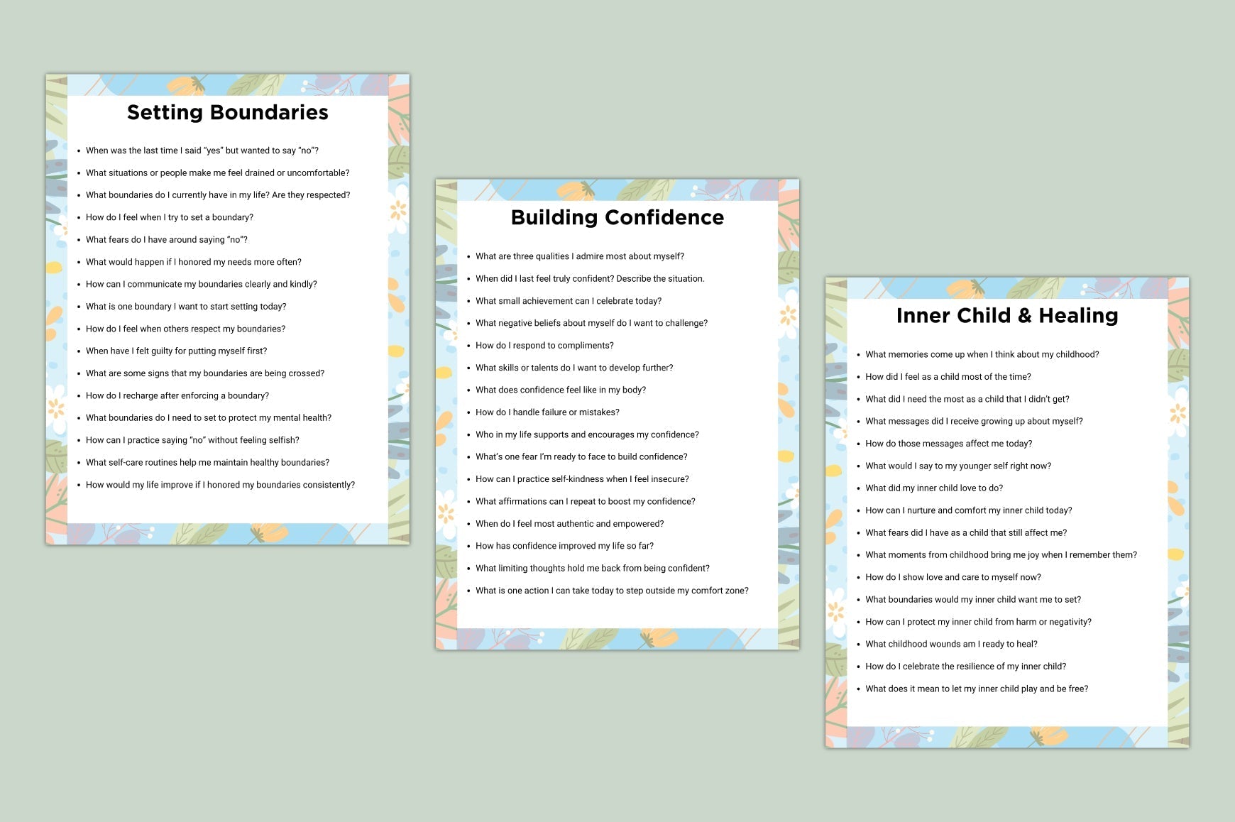 Calm Mind Anxiety Prompts