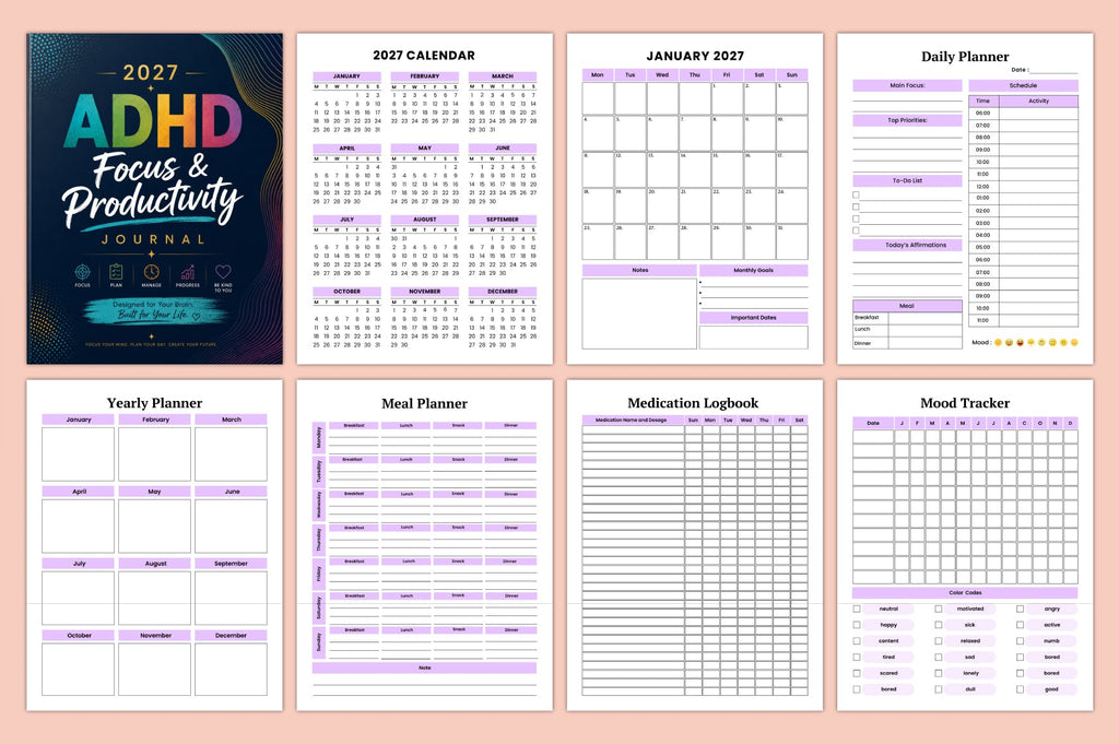 Adhd Focus Productivity Journal