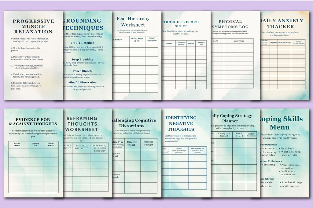 Therapists' Anxiety Toolkit Planner