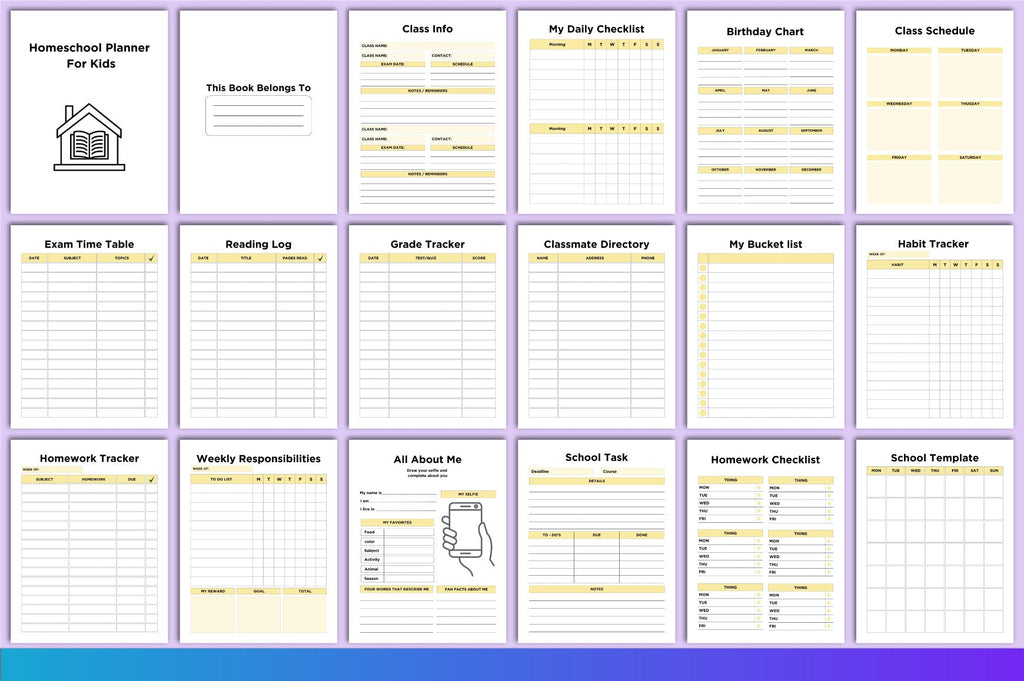 Homeschool Kids Planner