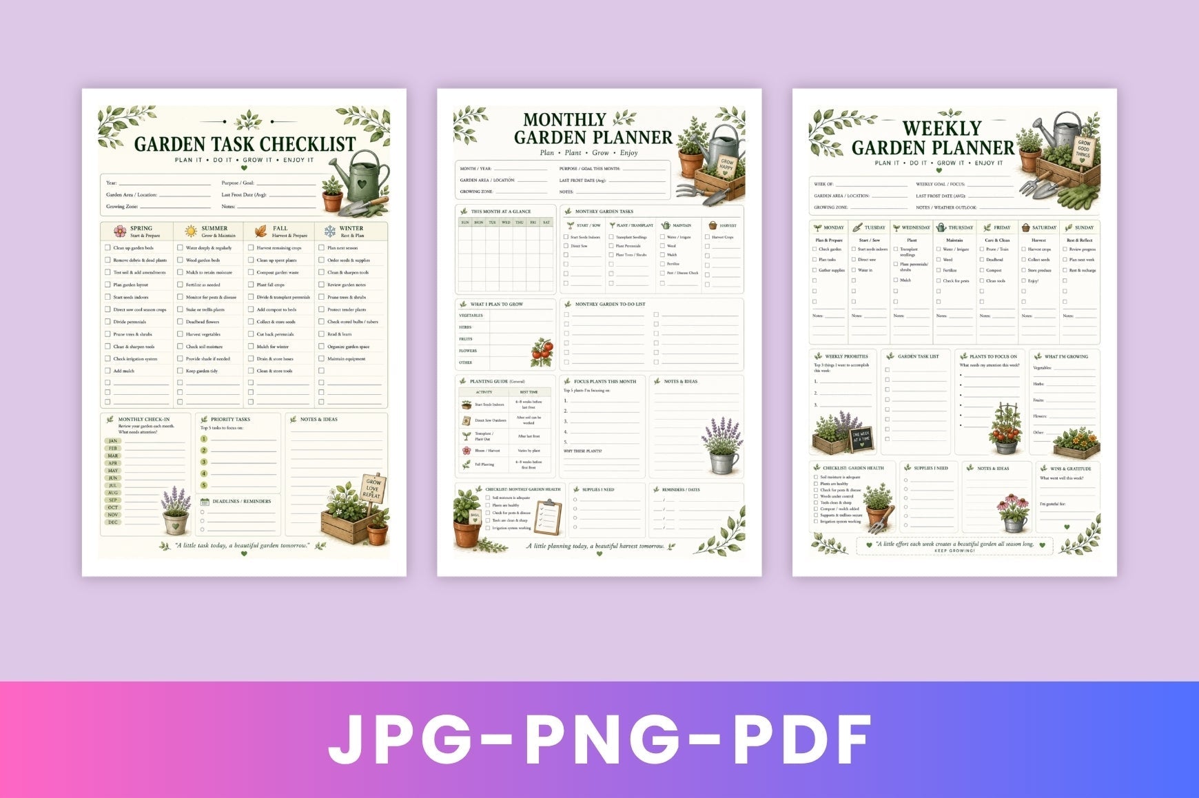 Backyard Gardening Planner