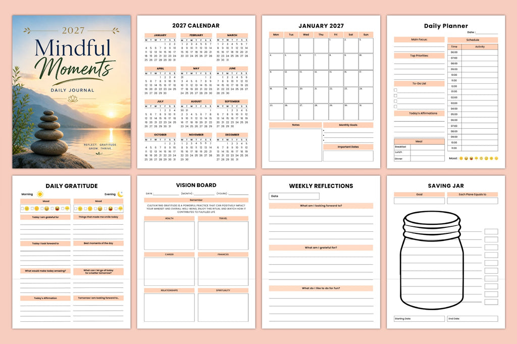 Mindful Moments Daily Journal