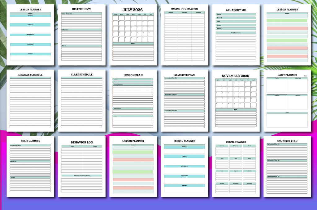 Teacher Planner