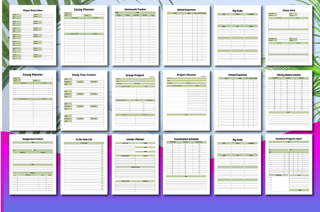 Back to School Planner