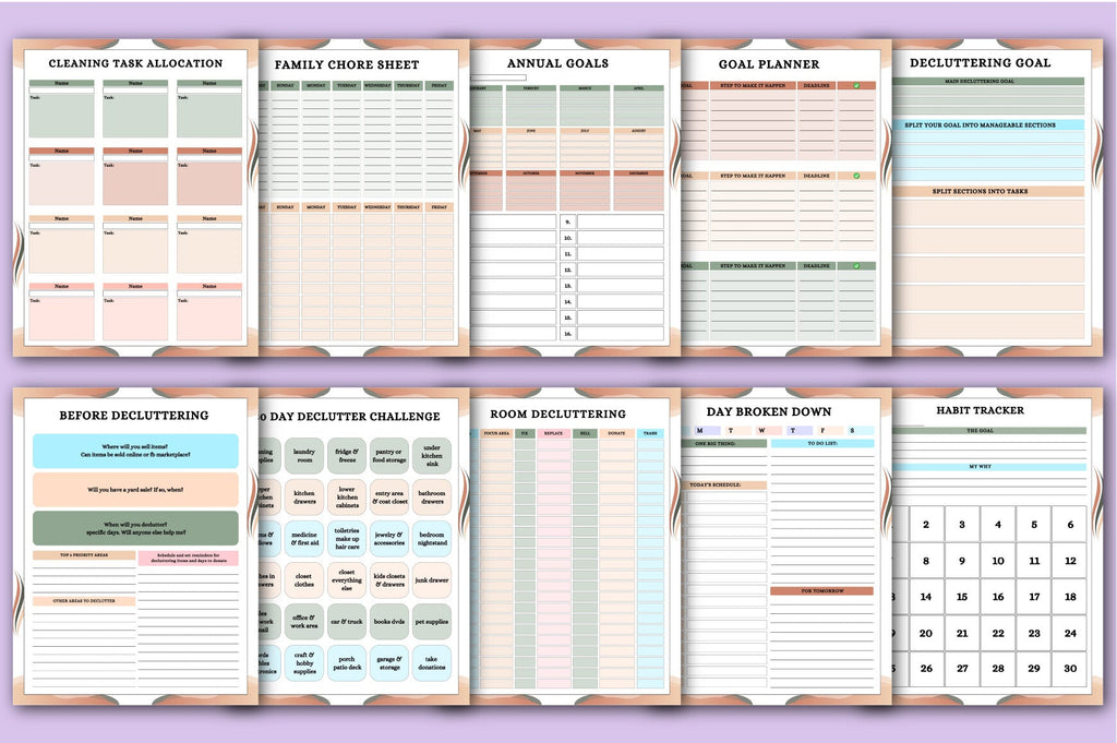 Home Cleaning Schedule Planner