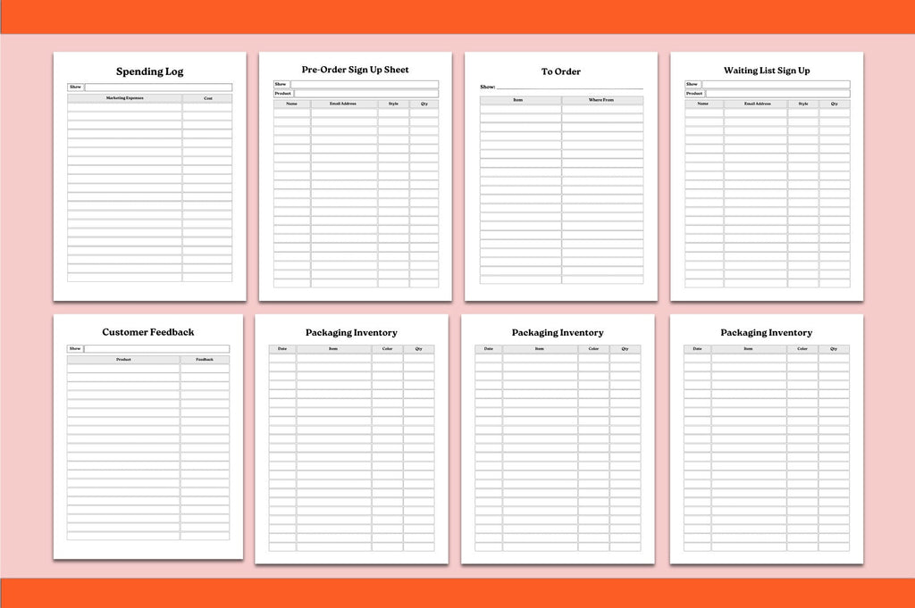 Craft Fair Planner