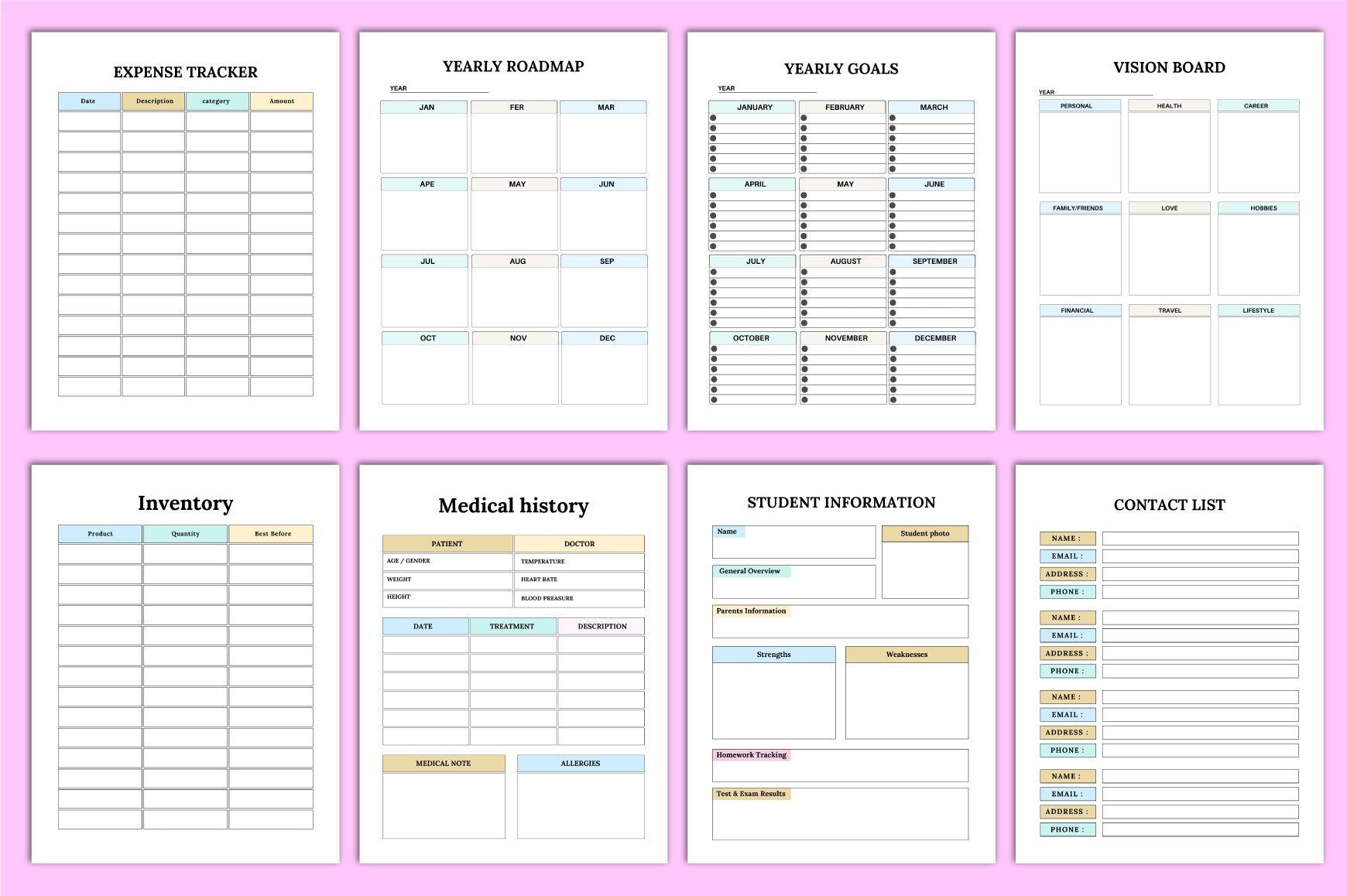 Home Management Planner
