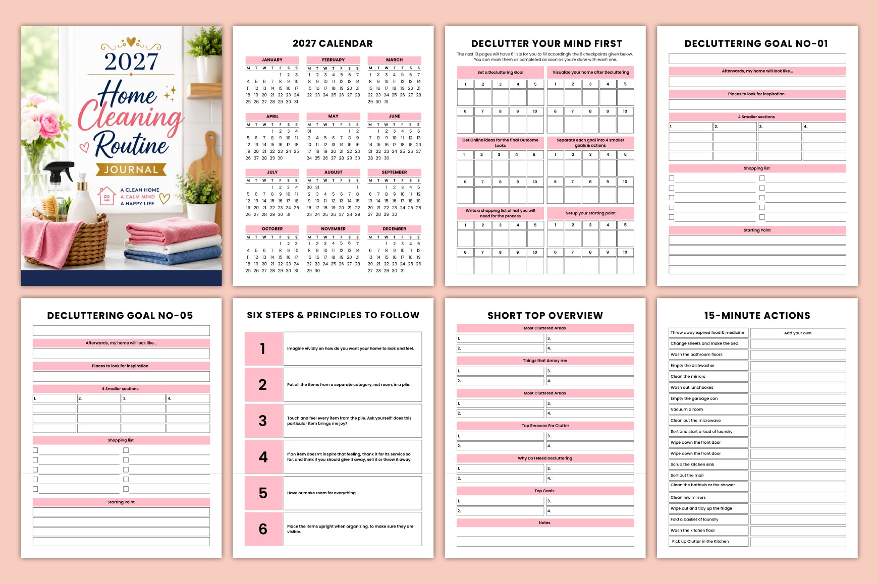 Home Cleaning Routine Journal
