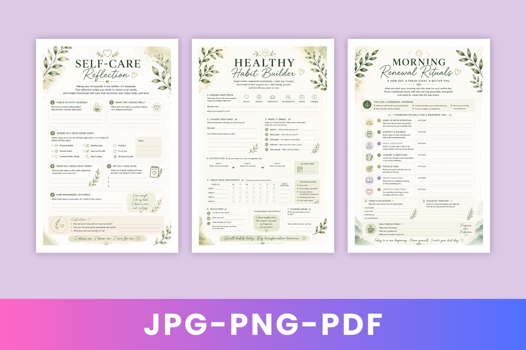 Refresh Renew And Grow Workbook