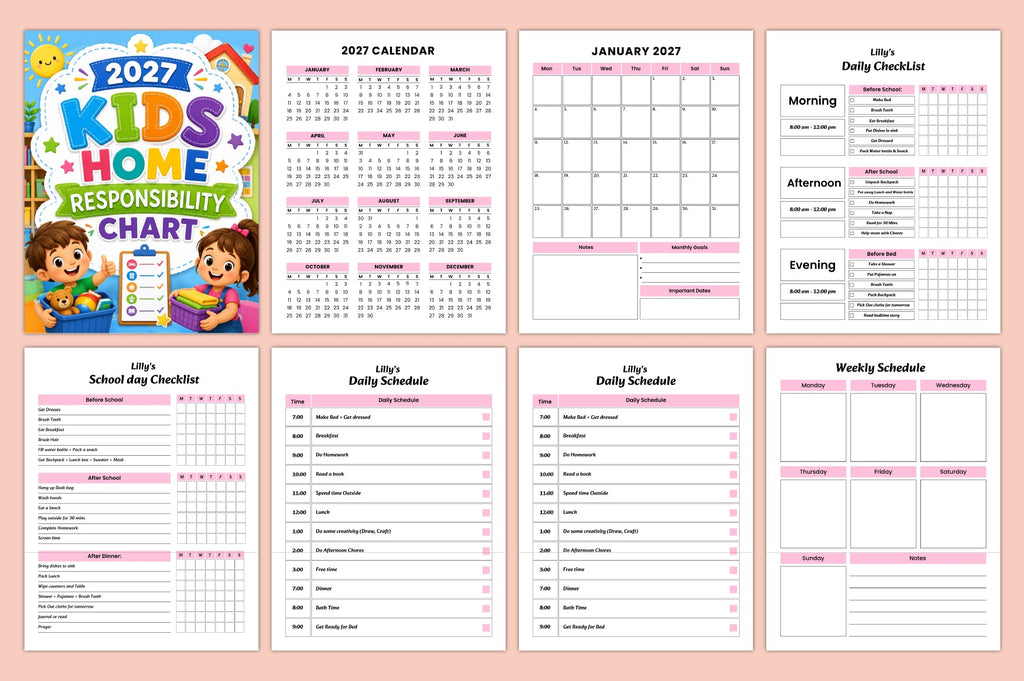 Kids Home Responsibility Chart