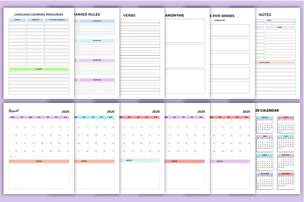 Language Learning Planner