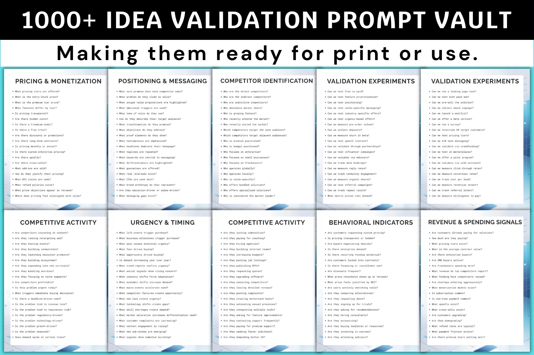 Idea Validation Vault Prompts