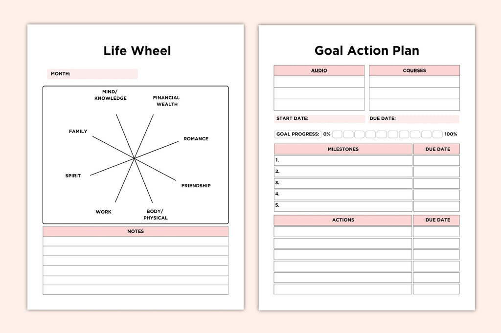 Dream Life Self Care Lifestyle Planner