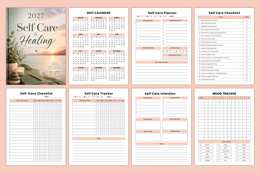 Self Care Healing Journal