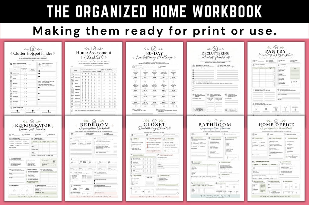 The Organized Home Workbook