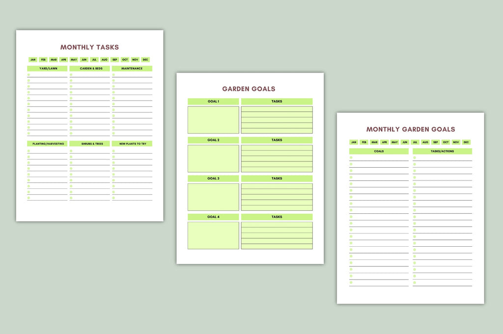 Grow Smart Garden Sheets Planner
