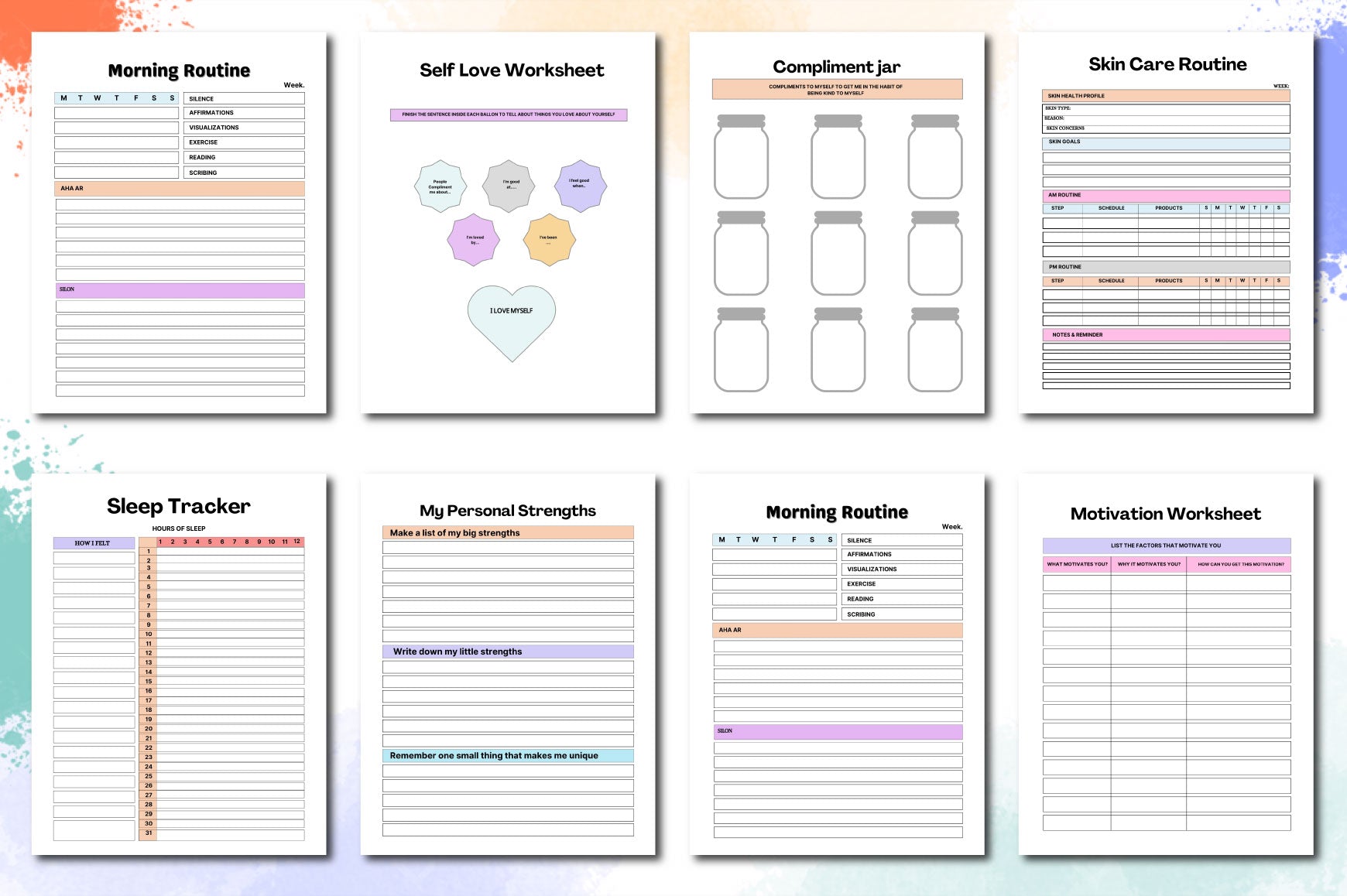 Self Confidence & Self Esteem Journal
