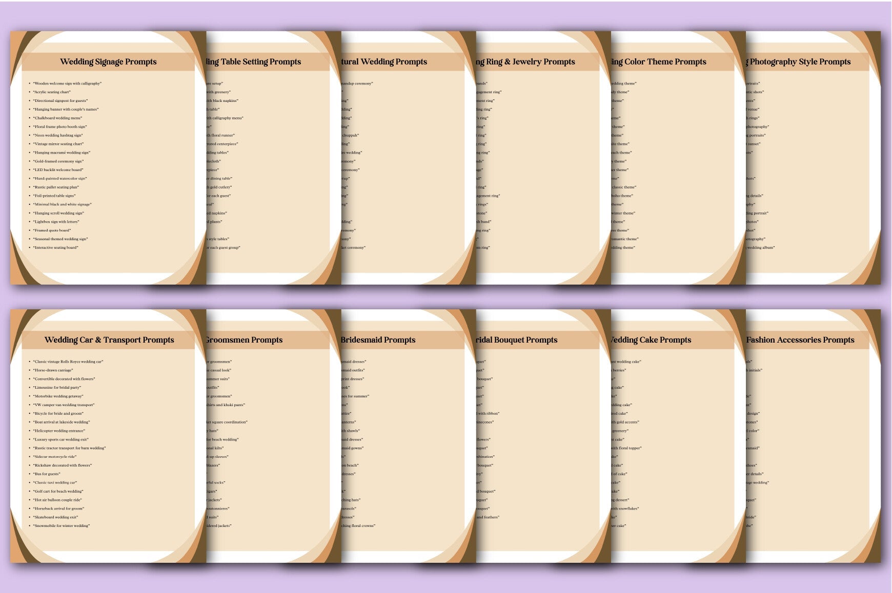 AI Wedding Prompts for Inspiration