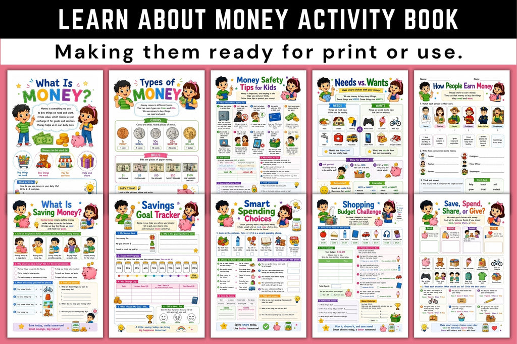Learn About Money Activity Book