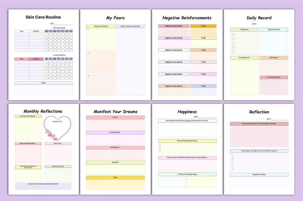 Self Confidence Planner