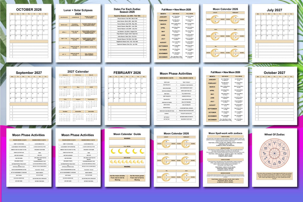 Moon Astrology Planner