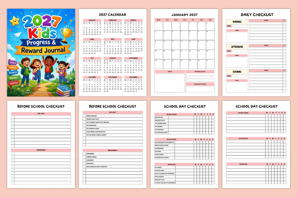 Kids Progress Reward Journal