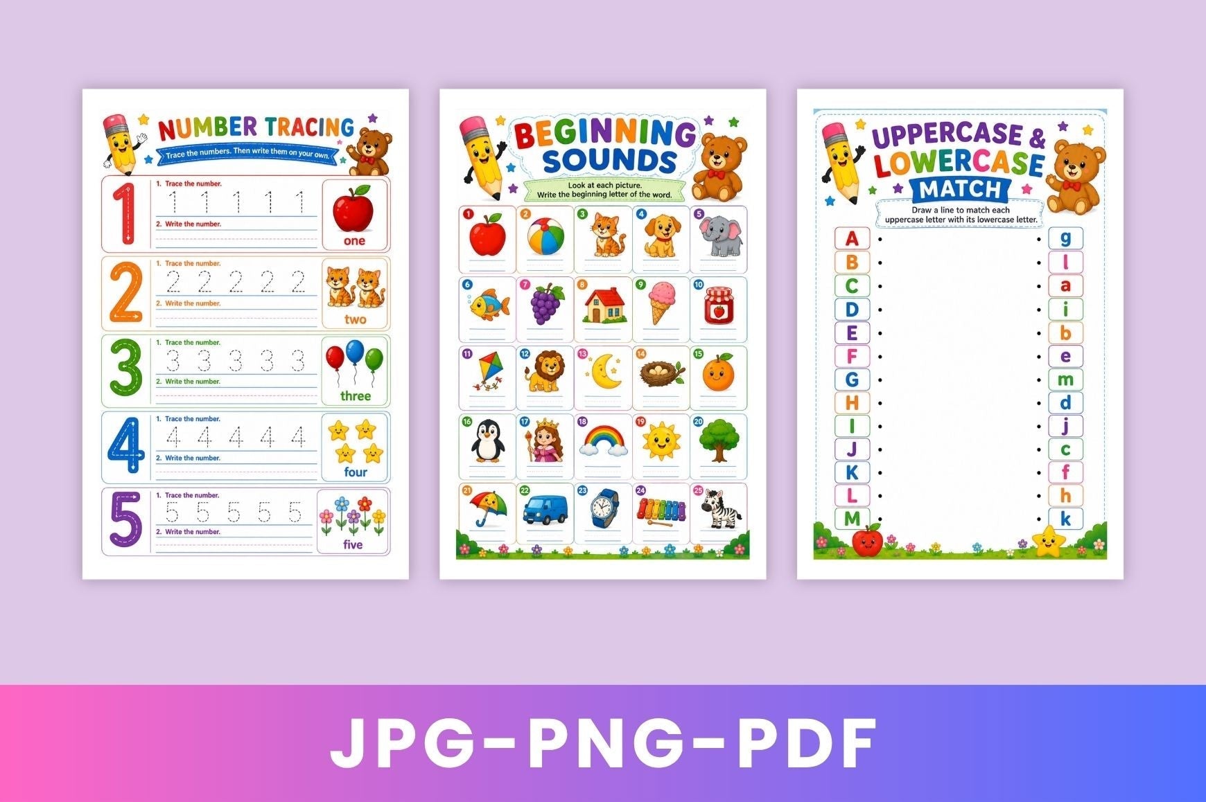 Preschool Learning Workbook