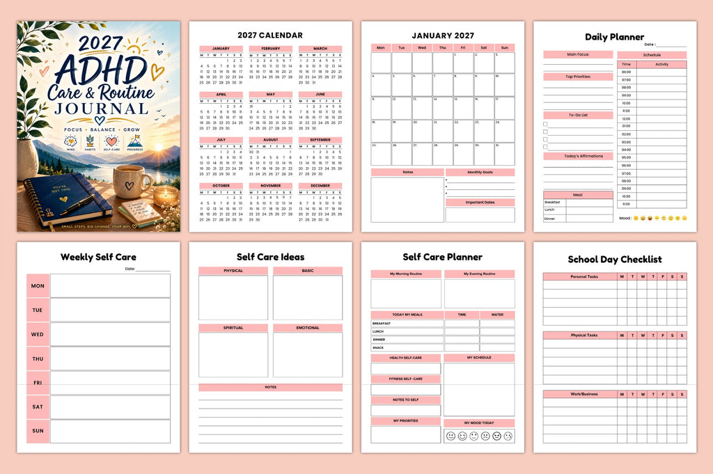 Adhd Care Routine Journal